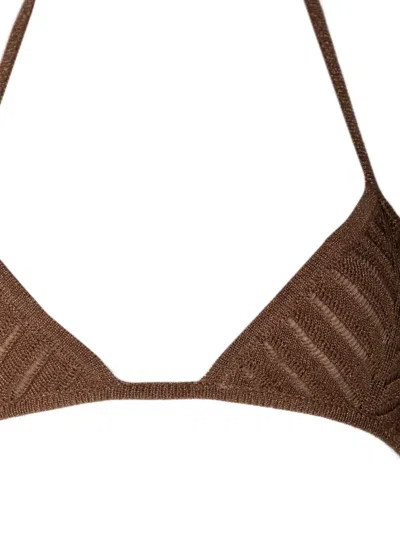 Devon Lucinda Bikini Top In Brown