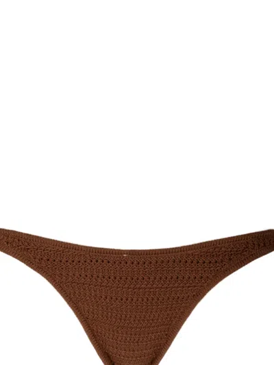 Devon Ammie Bikini Bottoms In Brown