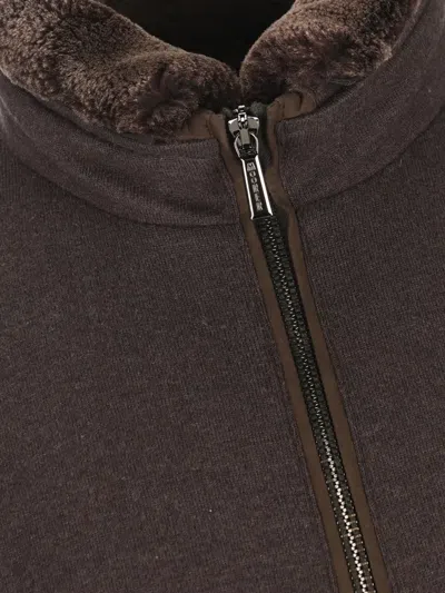 Moorer Pocket Zip-up Jacket In Multi
