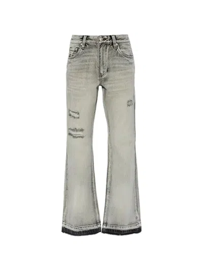 Misbhv Distressed-effect Bootcut Jeans In Multi