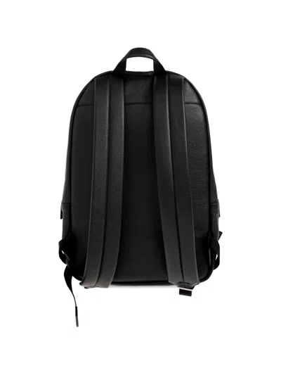 Jil Sander Logo-patch Leather Backpack In Black