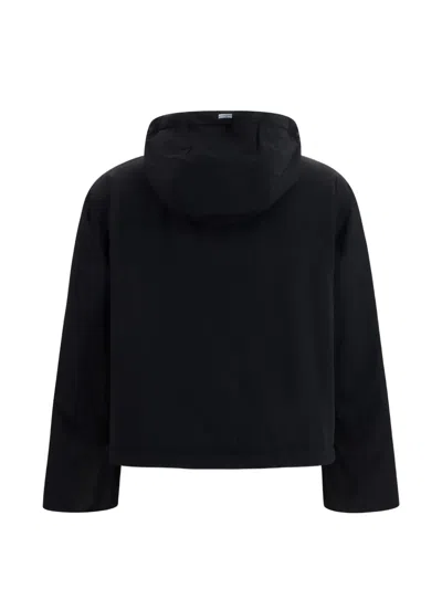 Herno Hooded Drawstring Jacket In Black