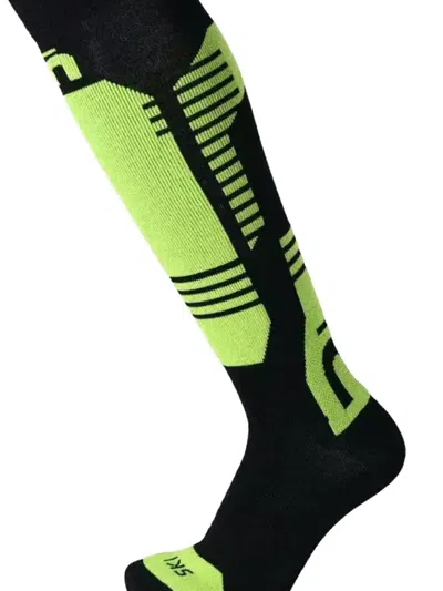 Mico Knee-high Compression Socks In Black