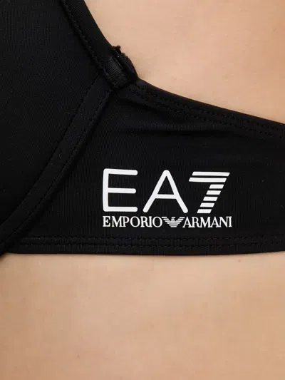 Ea7 Logo-print Bikini In Black