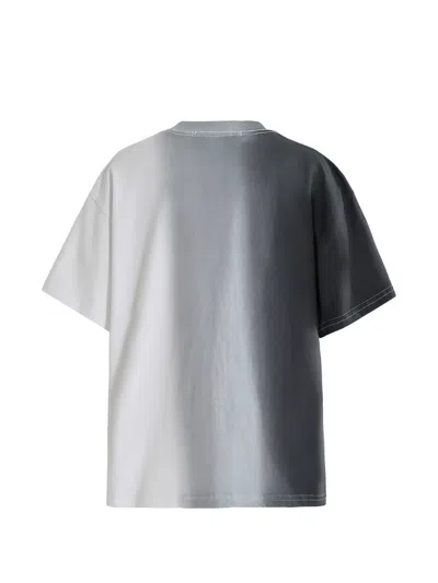 Moustache Gradient-effect Contrast-stitch T-shirt In Multi