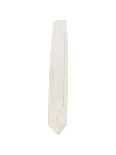 Lardini Twill Tie In White