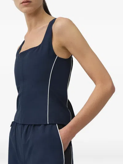 Simkhai Aya Bustier Top Midnight Multi In Blue
