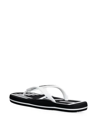 Ea7 Logo-print Flip-flops In Multi