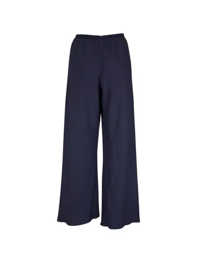 Peter Cohen Elasticated-waistband Pull-on Trousers In Blue