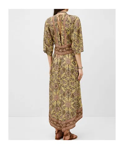 Bash V-neck Printed Dress In Multi