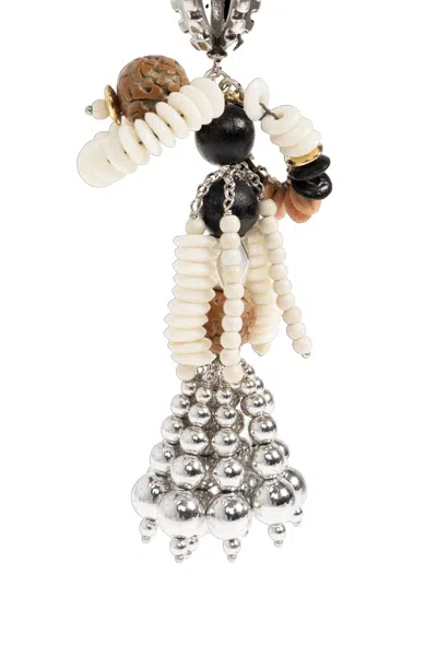Isabel Marant Beaded Tassel Keyring In Multi