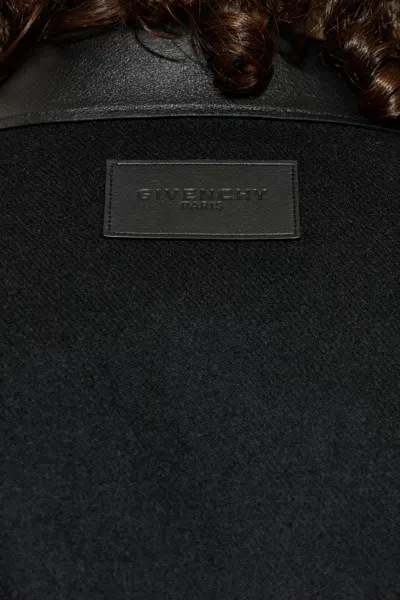 Givenchy Collared Long-sleeved Casual Jacket In Black