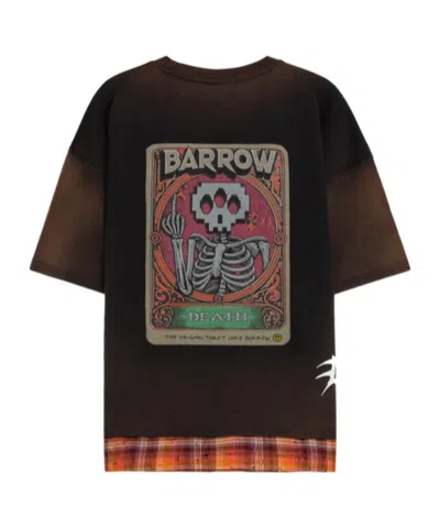 Barrow Graphic Hem Panel T-shirt In Black