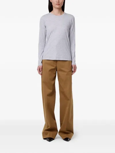 Another Tomorrow Long-sleeve T-shirt In Gray
