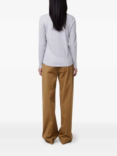 Another Tomorrow Long-sleeve T-shirt In Gray