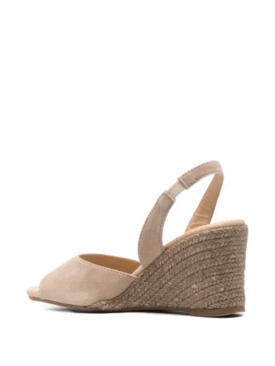 Manebi Slingback Wedge Sandals In Multi
