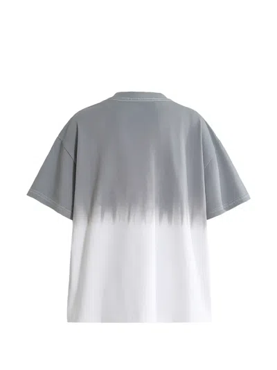 Moustache Gradient-effect Short-sleeve T-shirt In Multi