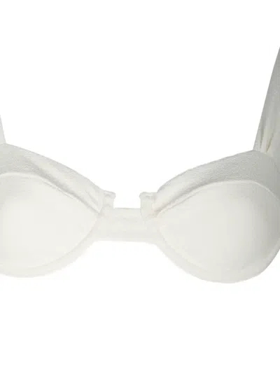 Devon Josephine Bikini Top In White