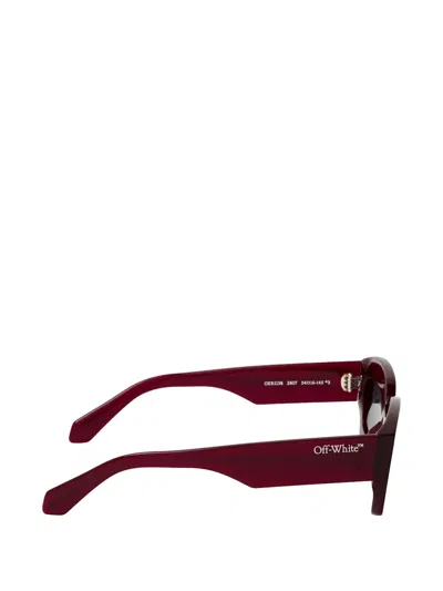 Off-white Square-frame Sunglasses In Red
