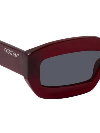 Off-white Square-frame Sunglasses In Red