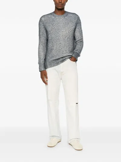 Avant Toi Long-sleeved Pullover In Gray