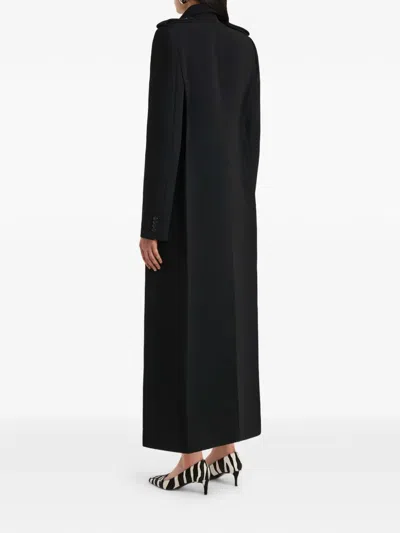Khaite Donna Oversized Double-breasted Wool Coat In Black