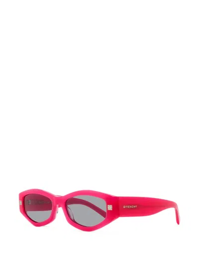 Givenchy 4g Geometric-frame Sunglasses In Pink