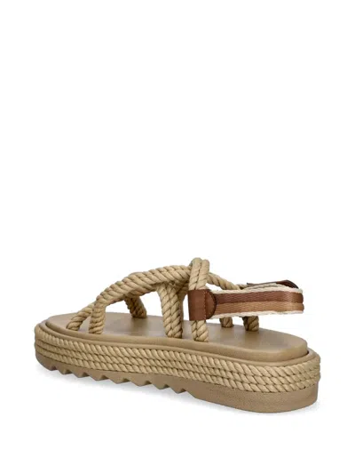 Bohonomad Rope-detail Platform Espadrilles In Neutral