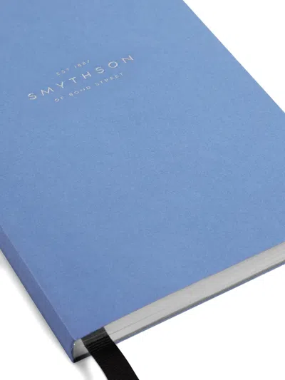 Smythson Evergreen Mid-size Notebook Refill In Blue