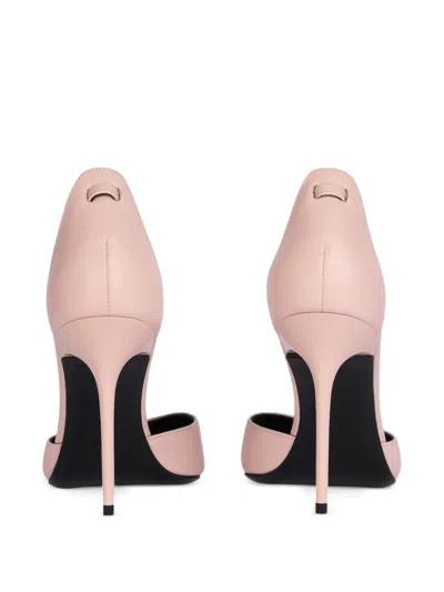 Balmain Sync Leather Stilettos With Pointed-toe In Multi