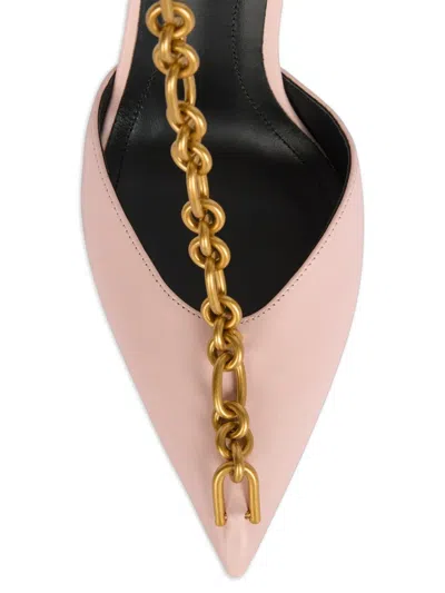 Balmain Sync Leather Stilettos With Pointed-toe In Multi