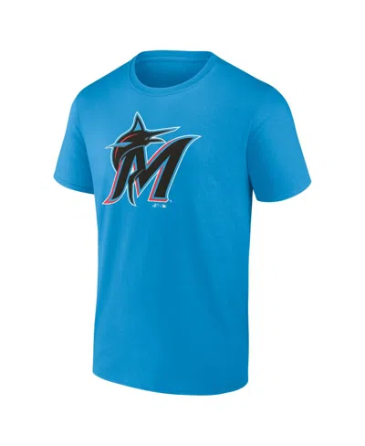 Logo Athletic Men's Blue Miami Marlins Logo T-shirt In Multi