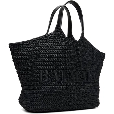 Balmain ブラック '' クロシェ トートバッグ In Black