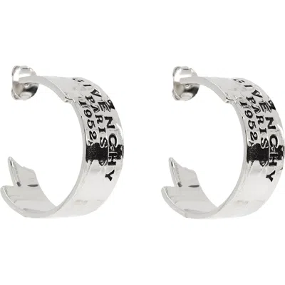 Givenchy Tape Earrings In Gray