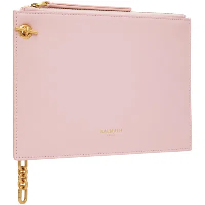 Balmain ピンク Pulse Zipped ポーチ