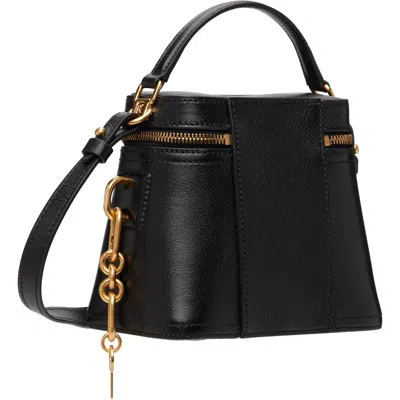 Balmain ブラック Pulse Vanity レザー バッグ In Black