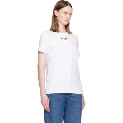 Balmain ホワイト 'givenchy Paris' プリントtシャツ In White