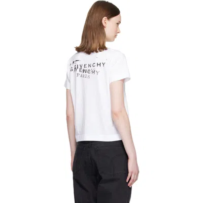 Givenchy ホワイト フィット Tシャツ In White