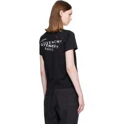 Givenchy ブラック フィット Tシャツ In Black