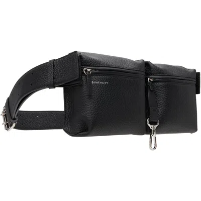Givenchy Multipocket Leather Belt Bag In Black