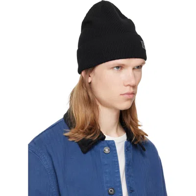 Balmain Berretto Con Patch Logo In Black