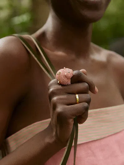 Baublebar Disney Pixar Hamm Statement Ring In Multi