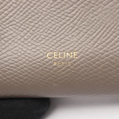 Pre-owned Celine Blue Gray Leather Wallet (bi-fold) () In Multi