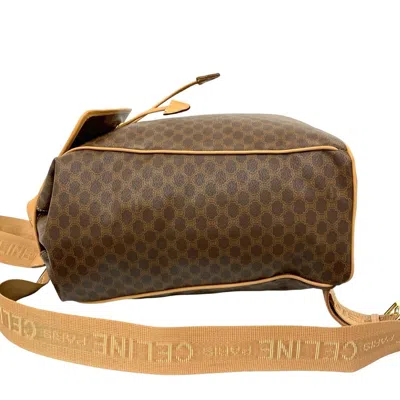 Pre-owned Celine Brown Leather Pvc Backpack ()