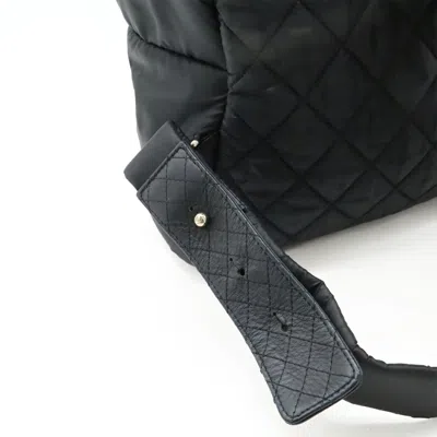 Pre-owned Chanel Black Bordeaux Nylon Leather Backpack () In Multi