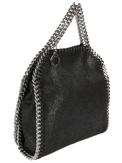 Shop Stella Mccartney Tiny Falabella Tote In Black