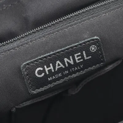 Pre-owned Chanel Gray Leather Backpack ()