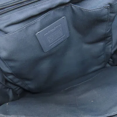 Pre-owned Coach Navy Pvc Backpack () In Blue