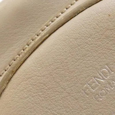 Pre-owned Fendi Beige Multi-color Leather Backpack ()
