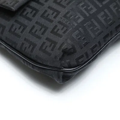 Pre-owned Fendi Black Canvas Shoulder Bag ()